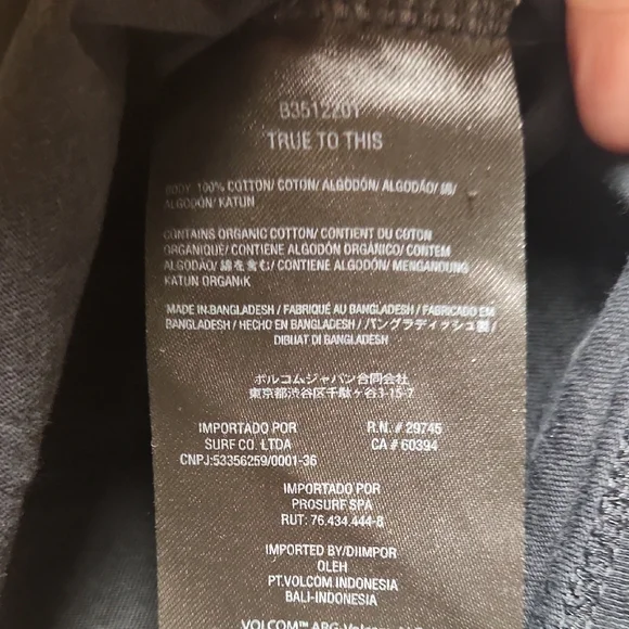 Volcom Black Graphic Crop Top - Picture 3 of 3